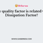 How quality factor is related with Dissipation Factor?