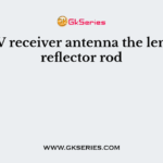 In a TV receiver antenna the length of reflector rod