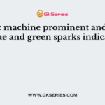 In a dc machine prominent and noisy blue and green sparks indicate
