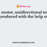 In a dc motor, unidirectional torque is produced with the help of