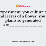 In an experiment, you culture the anthers and leaves of a flower. You see the plants so generated are_____________
