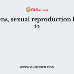 In lichens, sexual reproduction belongs to