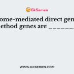 In liposome-mediated direct gene transfer method genes are __________