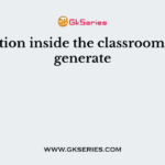 Interaction inside the classroom should generate