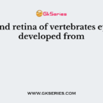 Lens and retina of vertebrates eyes are developed from