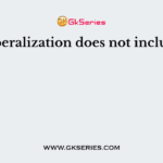 Liberalization does not include