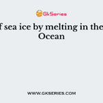 Loss of sea ice by melting in the Arctic Ocean
