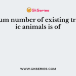 Maximum number of existing transgenic animals is of