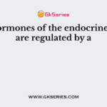 Most hormones of the endocrine system are regulated by a