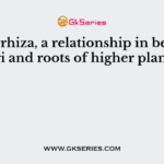 Mycorrhiza, a relationship in between fungi and roots of higher plants, is