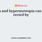 Myopia and hypermetropia can be corrected by