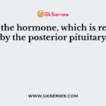 Name the hormone, which is released by the posterior pituitary