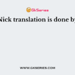 Nick translation is done by