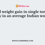 Normal weight gain in single torn pregnancy in an average Indian women?
