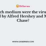 On which medium were the viruses cultivated by Alfred Hershey and Martha Chase?