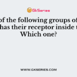 One of the following groups of hormones has their receptor inside the cell. Which one?