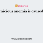 Pernicious anemia is caused by
