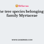 Pick the tree species belonging to the family Myrtaceae