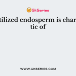 Pre-fertilized endosperm is characteristic of