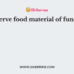 Reserve food material of fungi is