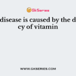 Scurvy disease is caused by the deficiency of vitamin