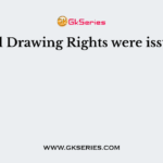Special Drawing Rights were issued on