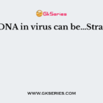 The DNA in virus can be…Stranded