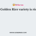 The Golden Rice variety is rich in