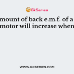 The amount of back e.m.f. of a shunt motor will increase when