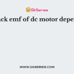 The back emf of dc motor depends on