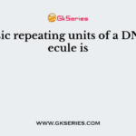The basic repeating units of a DNA molecule is