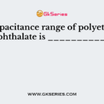 The capacitance range of polyethylene naphthalate is ____________