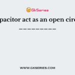 The capacitor act as an open circuit for _________