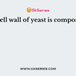 The cell wall of yeast is composed of