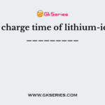 The charge time of lithium-ion is _________