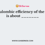 The coulombic efficiency of the battery is about _______