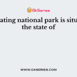 The floating national park is situated in the state of