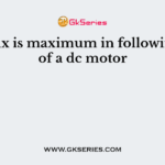 The flux is maximum in following unit of a dc motor