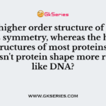 The higher order structure of DNA shows symmetry,
