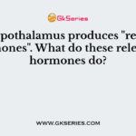 The hypothalamus produces "releasing hormones". What do these releasing hormones do?