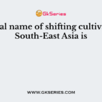 The local name of shifting cultivation in South-East Asia is