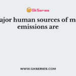 The major human sources of methane emissions are