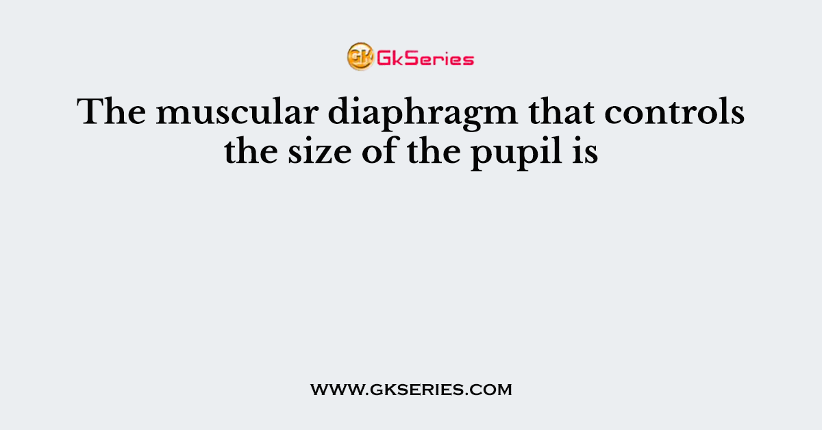 The muscular diaphragm that controls the size of the pupil is