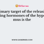 The primary target of the releasing and inhibiting hormones of the hypothalamus is the