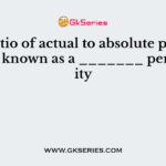 The ratio of actual to absolute permittivity is known as a _______ permittivity