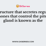 The structure that secretes regulatory hormones that control the pituitary gland is known as the