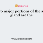 The two major portions of the adrenal gland are the