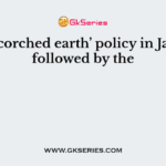 The ‘Scorched earth’ policy in Java was followed by the