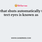 Thing that shuts automatically to protect eyes is known as