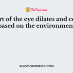 This part of the eye dilates and contracts based on the environment